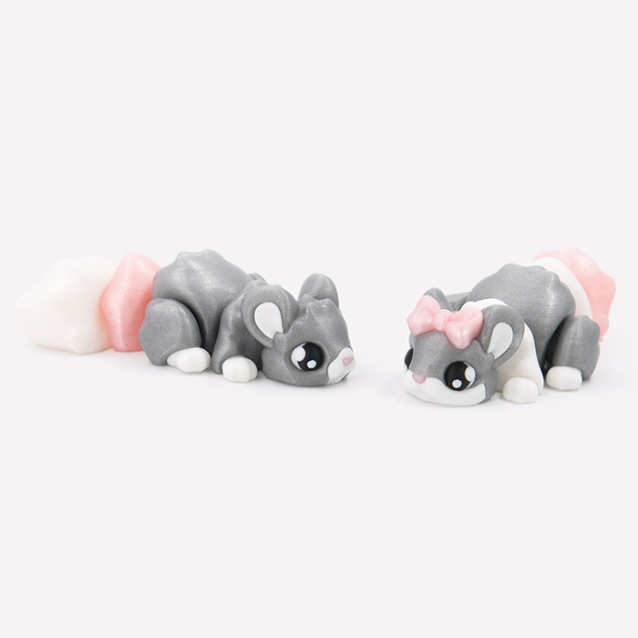 Chinchilla Flexi + Keychain